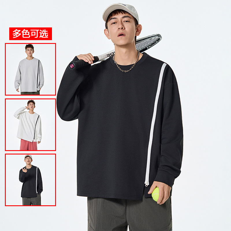 12456449.衣仕梵春秋新款男式拉链设计套头潮牌百搭卫衣【衣仕梵男装QD】