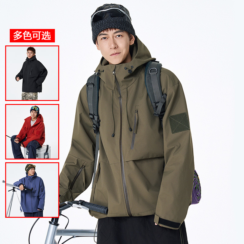12456460.衣仕梵春秋新款男式连帽户外情侣款多巴胺潮流夹克【衣仕梵男装QD】