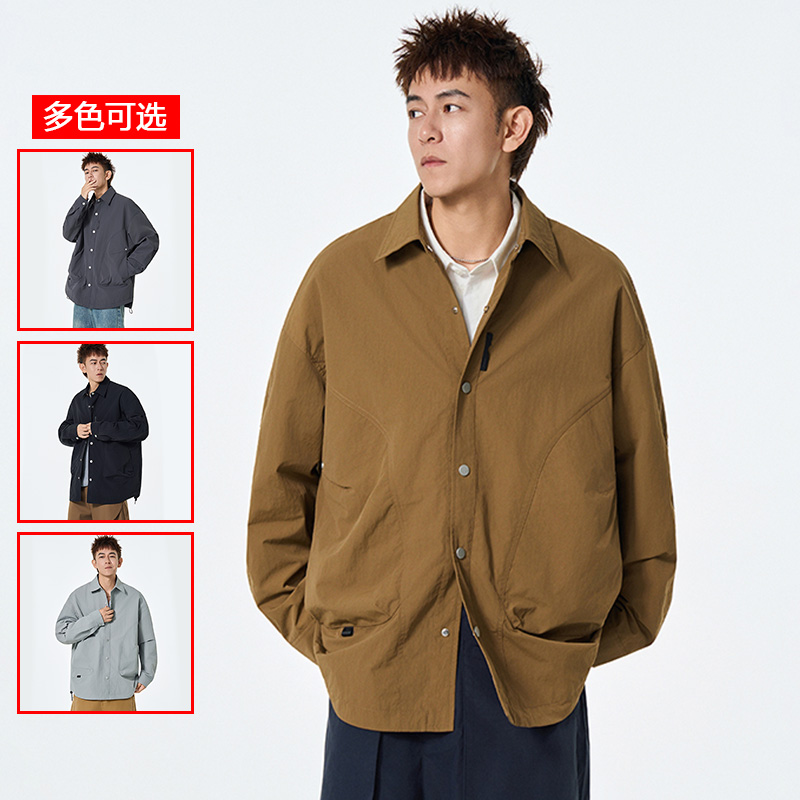 12456486.衣仕梵春秋新款男式翻领美式潮男百搭外套【衣仕梵男装QD】