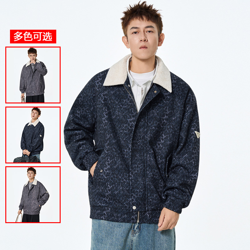 12456375.衣仕梵春秋新款男式翻领痞帅型男潮流百搭夹克【衣仕梵男装QD】