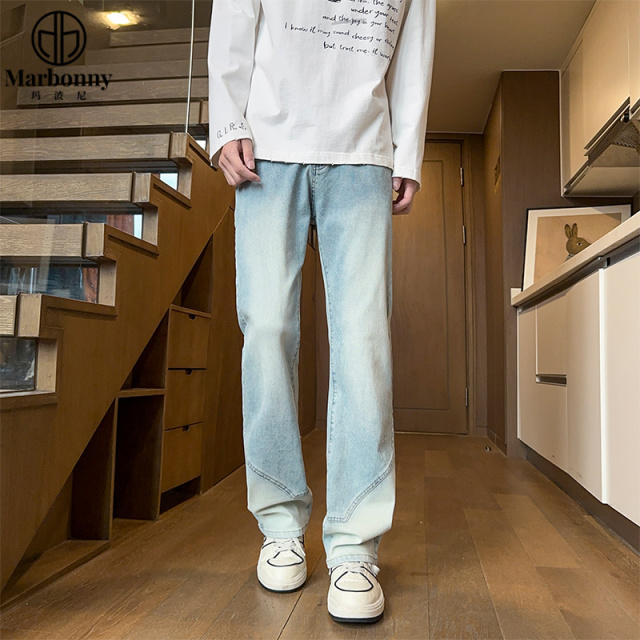 12461589.【玛波尼】春季新品主推微喇牛仔裤男裤子