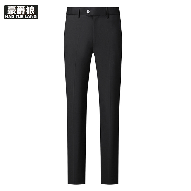 12469223.男士西裤直筒春秋商务休闲西装裤免烫宽松工装职业正装长裤子