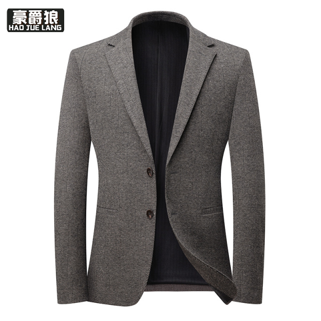 12469208.西装外套男上衣单件韩版修身休闲小西服秋季商务男装针织单西