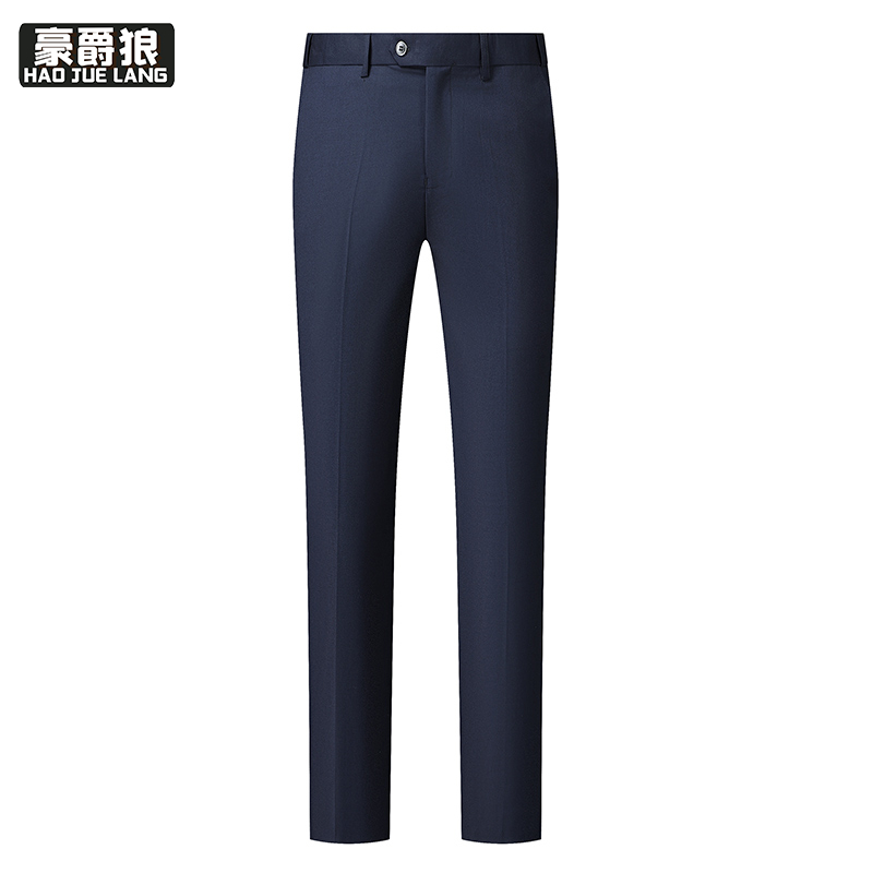 12469223.男士西裤直筒春秋商务休闲西装裤免烫宽松工装职业正装长裤子