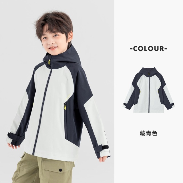 13310905.【挺括帅气】男童登山服2026秋装防风耐磨软壳衣儿童休闲运动外套