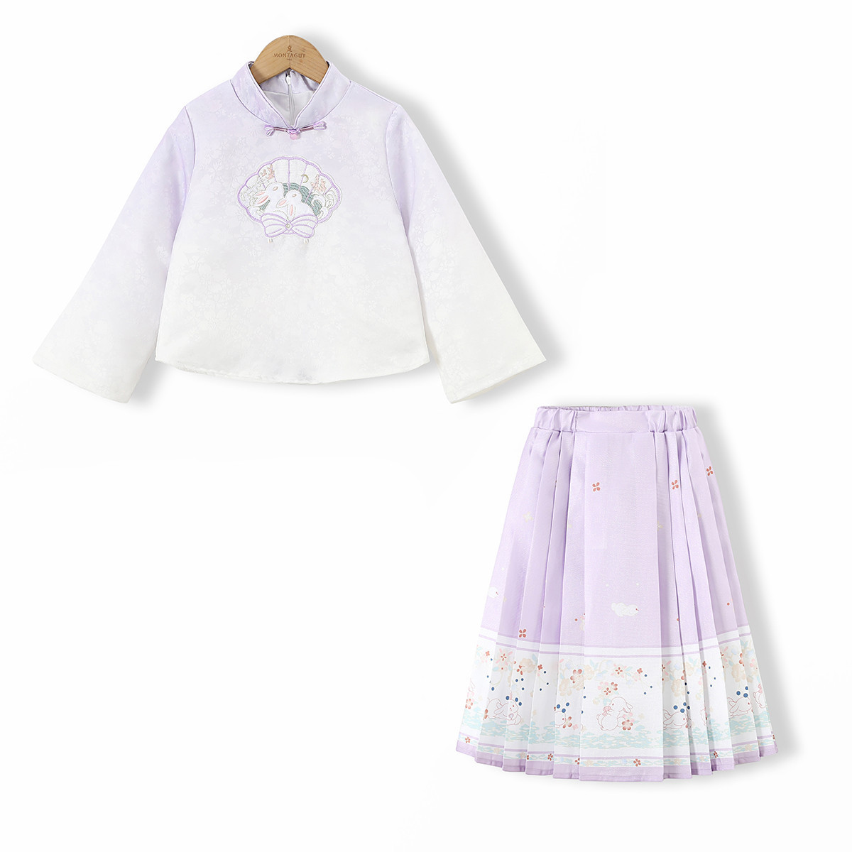 12489752.【渐变幻彩马面裙套装】女童汉服2026春秋儿童明制国风两件套