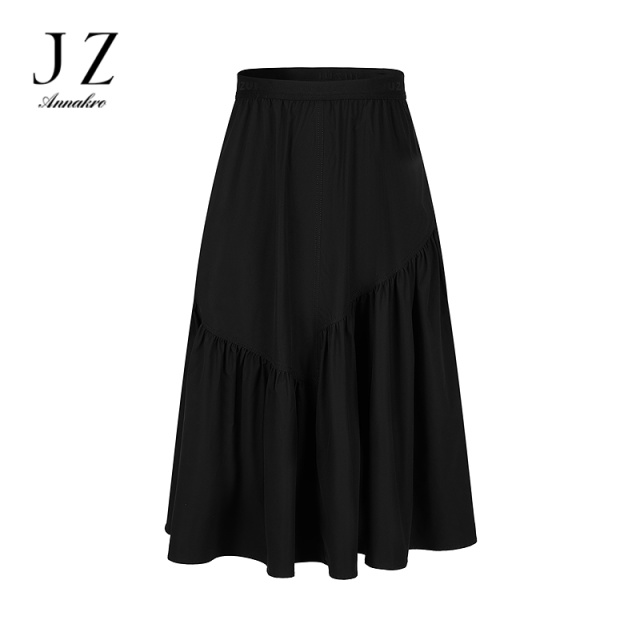 12514370.JZ玖姿商场同款优雅通勤设计感分割半身裙伞裙女春秋季新款