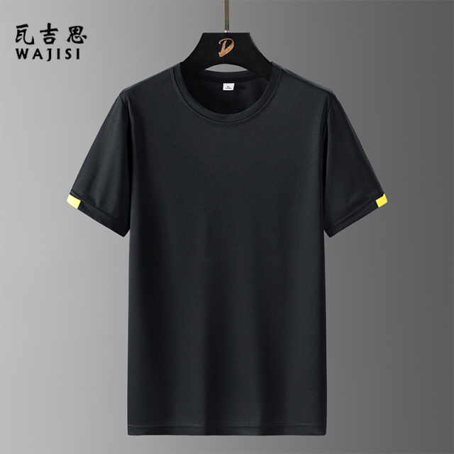 12523105.运动T恤男款短袖夏季速干衣圆领短T恤新款宽松透气休闲运动上衣男