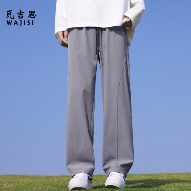 12522155.秋季新款休闲裤男直筒长裤男生美式直筒裤外穿潮流时尚百搭男