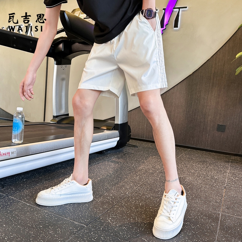 12521883.短裤男士夏季潮牌痞帅薄款五分裤2025新款裤子男款潮流四分休闲裤