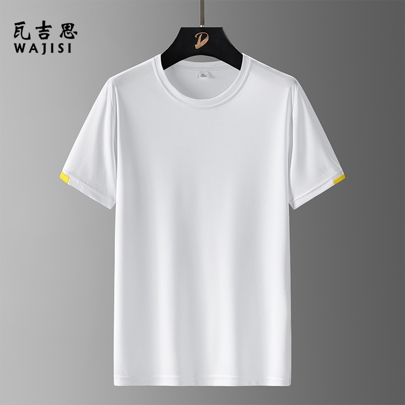 12523105.运动T恤男款短袖夏季速干衣圆领短T恤新款宽松透气休闲运动上衣男