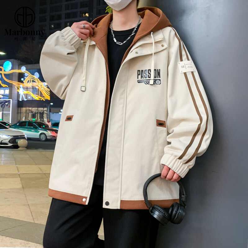 12543526.【玛波尼】秋冬季爆款青少年港风夹克男