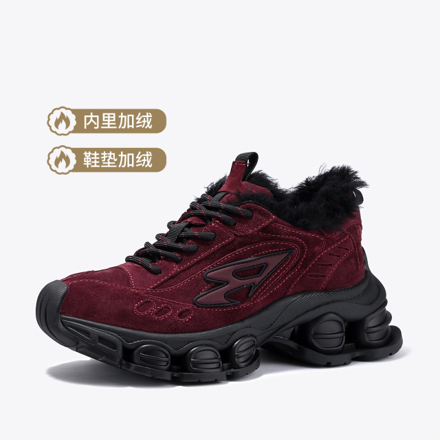 12544187.BellaLily2025秋冬新款复古潮流老爹鞋增高加绒休闲鞋牛皮鞋子女