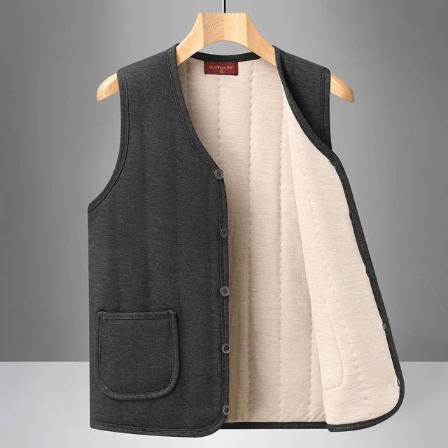 12564258.[主推]冬季中老年男士羊毛加绒加厚棉服马甲爸爸冬装外套爷爷装5