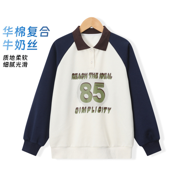 12565973.【插肩袖字母印花卫衣】女大童春秋新款初高中生宽松潮流学生上衣
