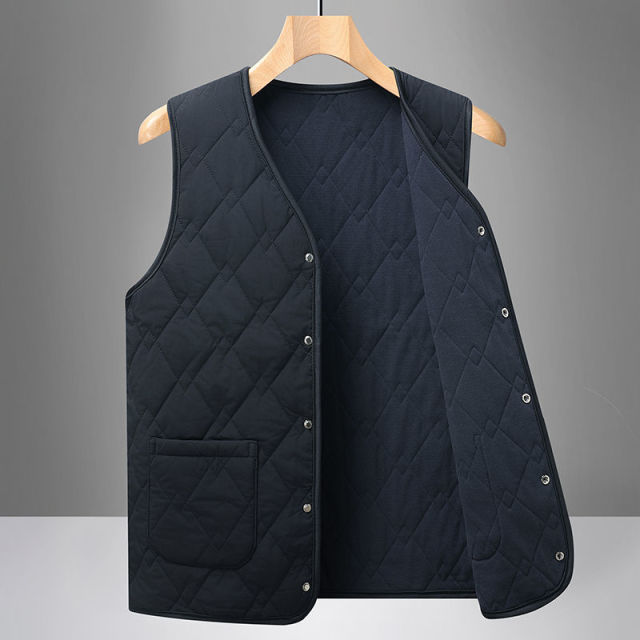12564393.[主推]冬季中老年男士羊毛加绒加厚棉服马甲爸爸冬装外套爷爷装