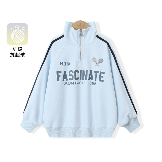 12566055.女童潮酷卫衣春秋款中大童女孩衣服翻领韩系穿搭儿童秋装运动上衣