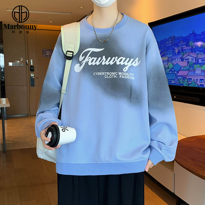 12577436.【玛波尼】秋季新款港风青少年棉质卫衣男