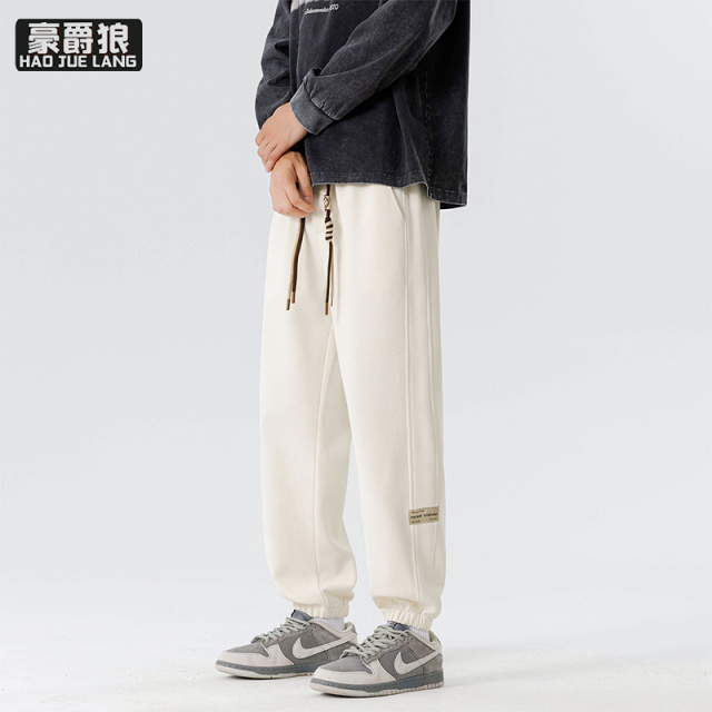 12584697.春秋季青少年裤子男孩初中高中学生帅气休闲运动卫裤大童男装潮流