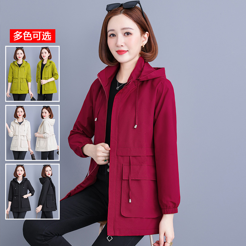 12614707.衣仕梵秋冬新款女式中长款洋气收腰连帽外套【衣仕梵女装QD】