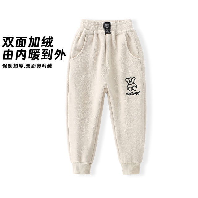 12651826.【双面奥粒绒校园暖暖裤】男女童春秋装保暖百搭中大童抗寒神裤