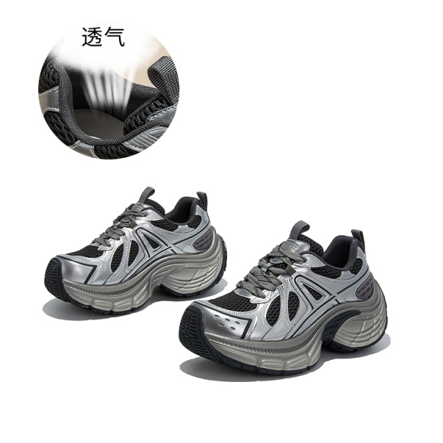12653392.墨斯本新款吸膜底老爹鞋厚底增高百搭运动通勤时尚休闲鞋女款12190