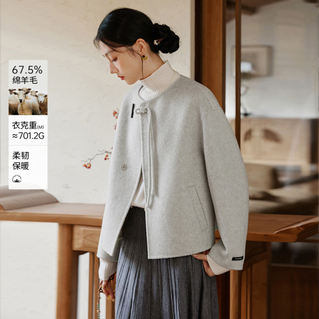 12685148.2025冬装新中式双面呢羊毛大衣女呢子国风毛呢短外套