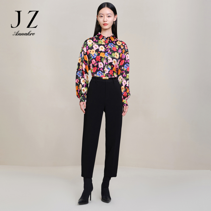 12664037.商场同款JZ玖姿通勤西裤女装春秋季新款休闲裤JWDC11101