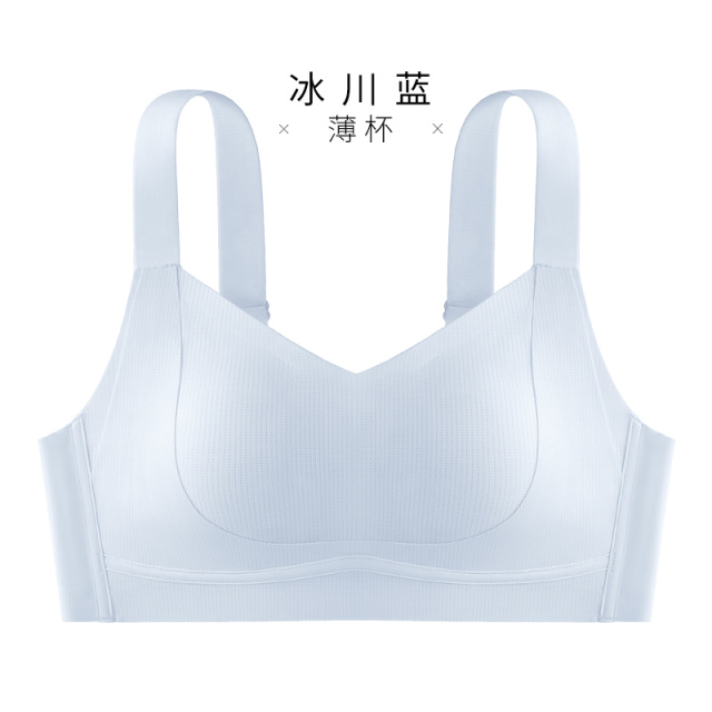 12680647.大码无痕内衣女大胸显小收副乳聚拢上托防下垂调整型文胸