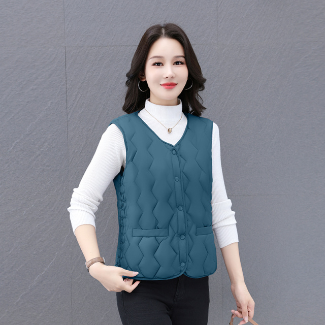 12709215.衣仕梵秋冬新款女式加绒轻薄修身时尚百搭马甲【衣仕梵女装QD】