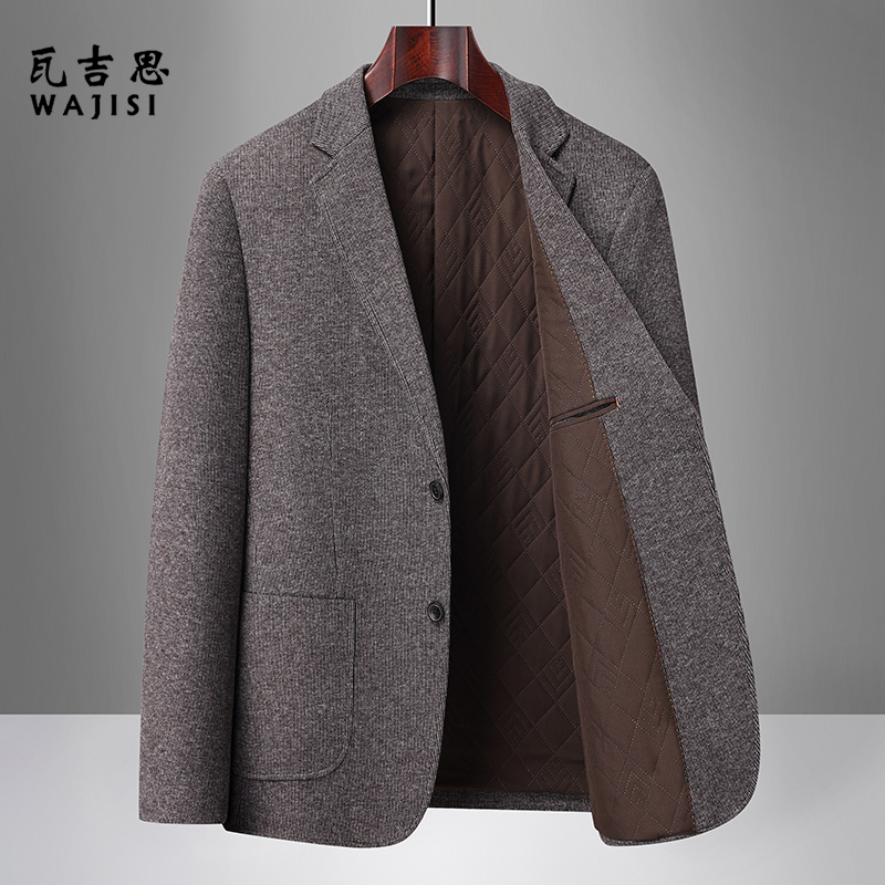 12719941.秋季新款男士休闲西装轻奢商务高端男装西服经典日常舒适百搭外套