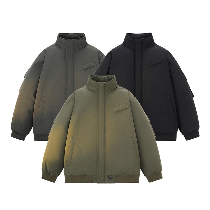 12744481.七玻威秋冬上新男式面包服复古简约保暖潮流棉衣【七玻威男装QD】