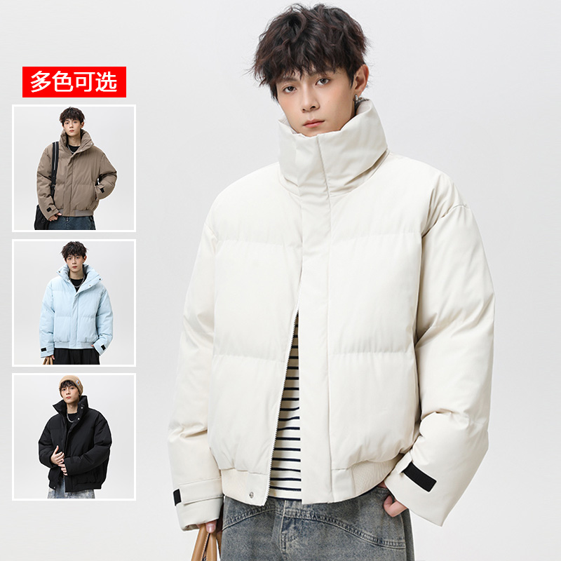 12744527.衣仕梵秋冬新款男式面包服立领简约潮流百搭棉衣【衣仕梵男装QD】