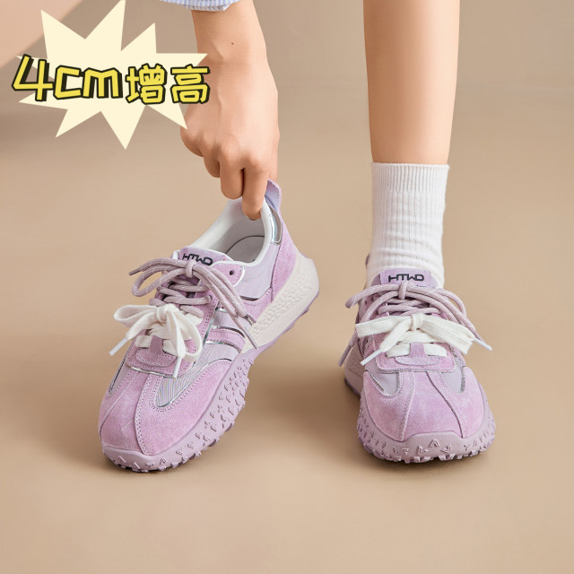 12770813.厚底德训鞋女新老爹鞋子增高百搭运动鞋