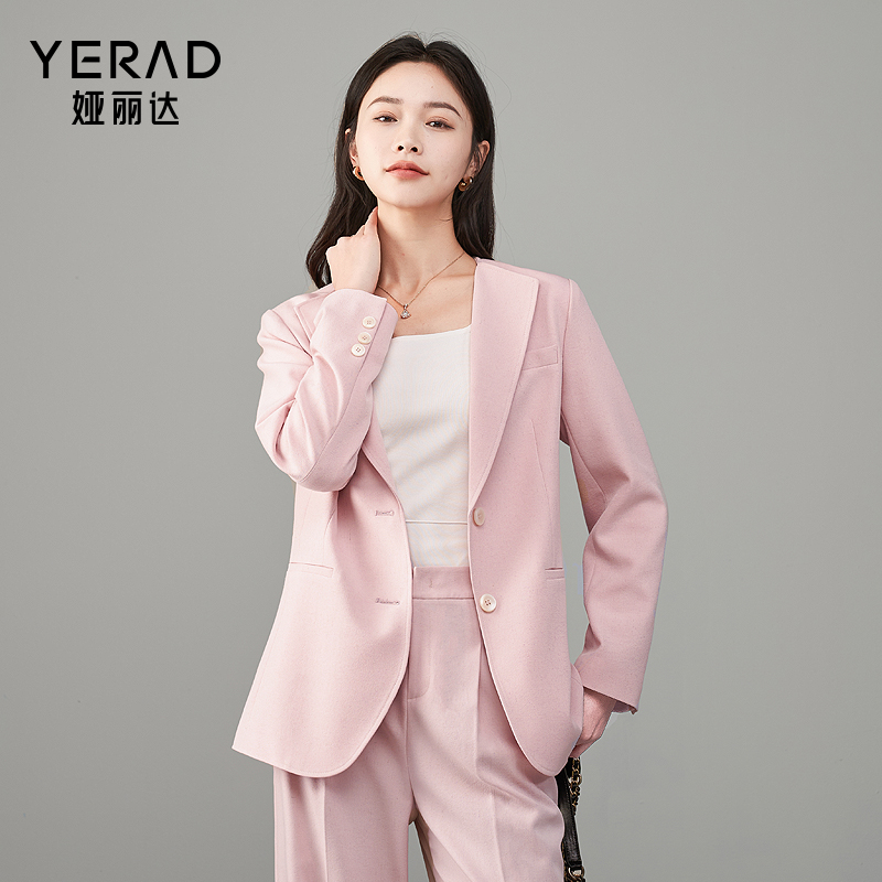 12786997.【娅丽达】高级感通勤收腰西装外套女上衣小个子休闲小西服