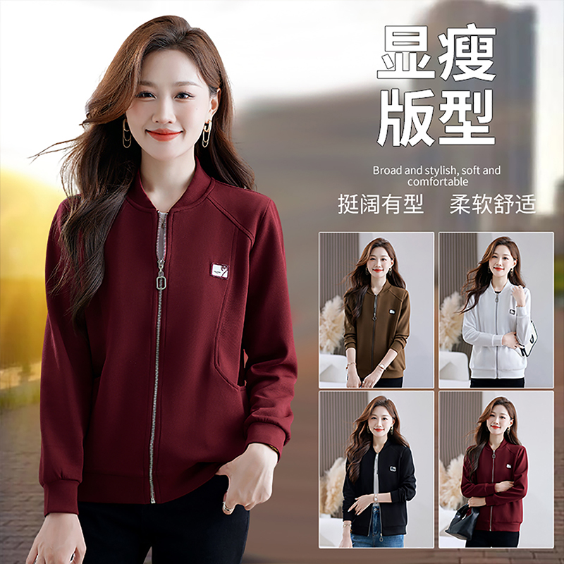 12794510.7-CY春秋上新女式韩版简约时尚短款外套【7-CY女装QD】