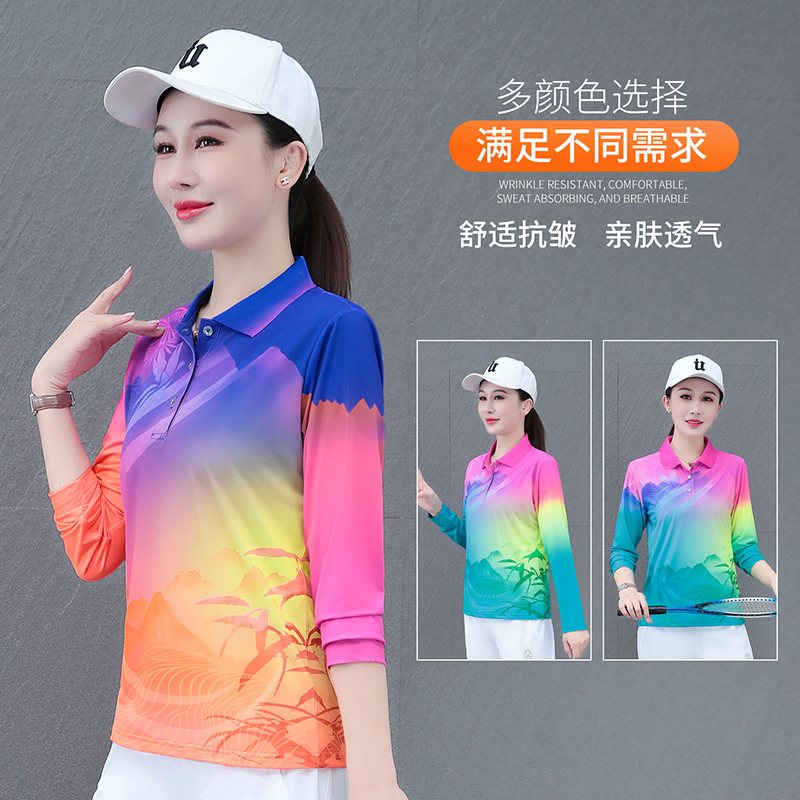 12794511.7-CY春秋上新女式运动POLO领休闲T恤【7-CY女装QD】