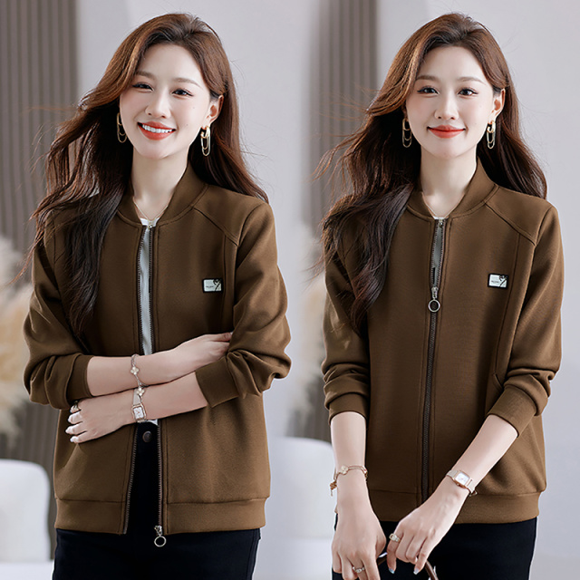 12808589.衣仕梵春秋新款女式韩版简约时尚短款外套【衣仕梵女装QD】