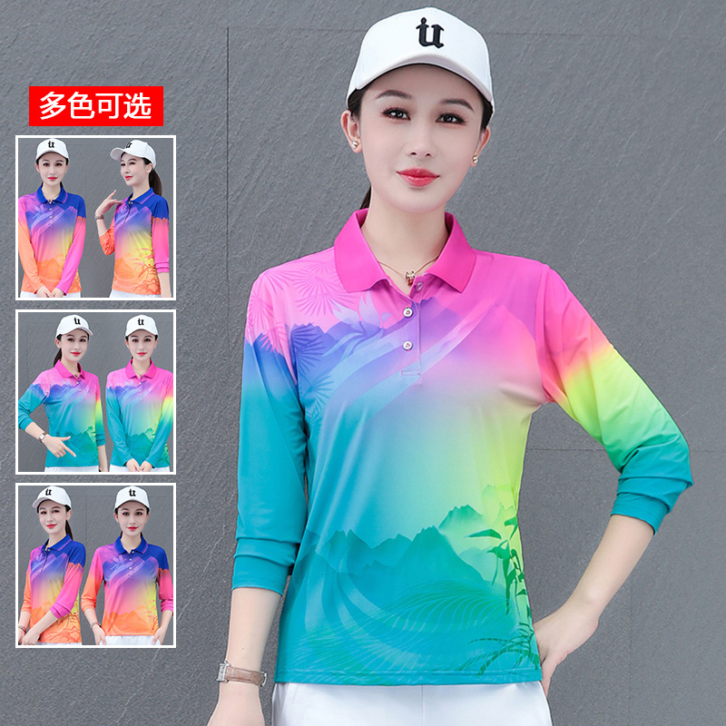 12808593.衣仕梵春秋新款女式运动POLO领休闲T恤【衣仕梵女装QD】
