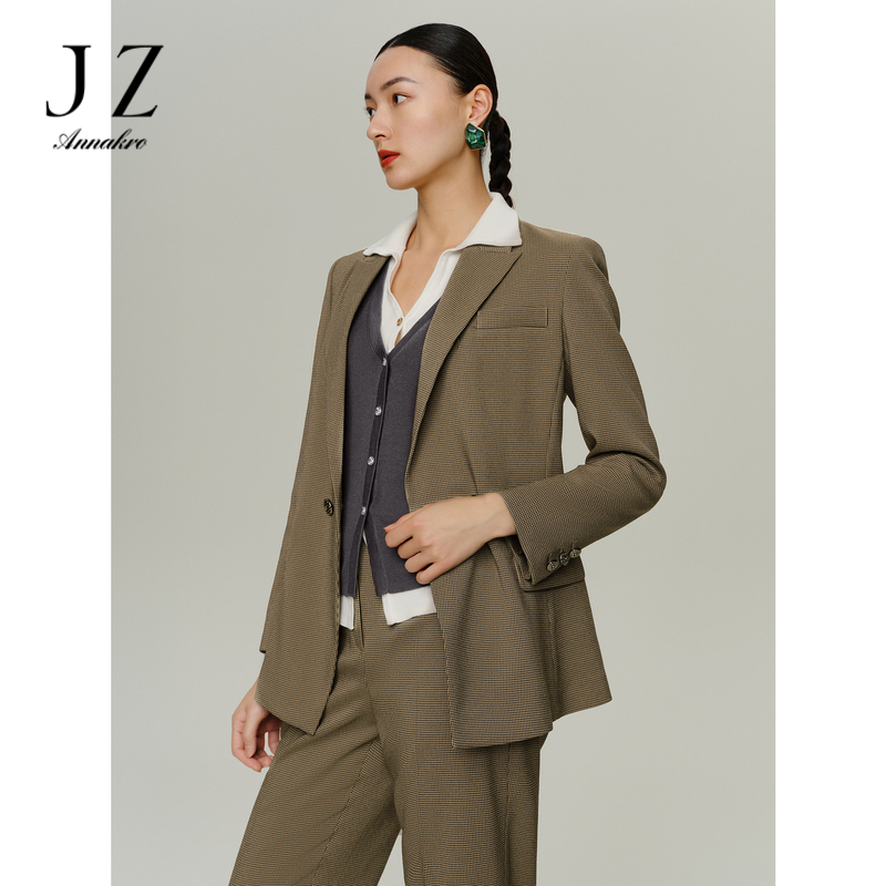 12810969.商场同款JZ玖姿优雅气质通勤西装外套女秋季新款JWDQ40102