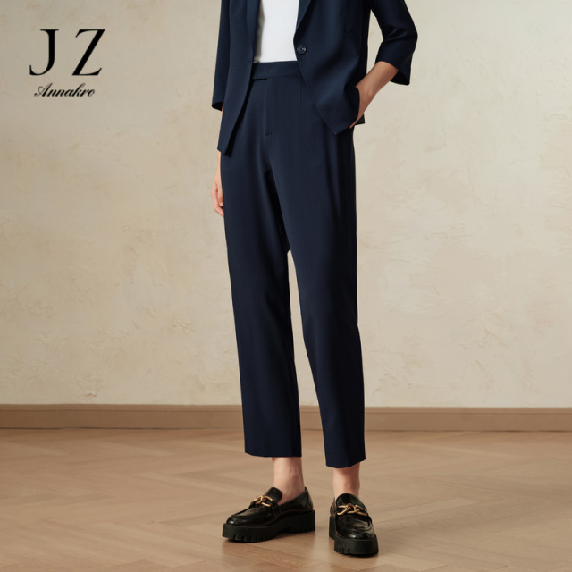12815883.商场同款JZ玖姿职场OL通勤风休闲裤女秋季款JWEQ11122
