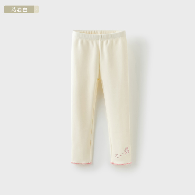 12826654.戴维贝拉女童加绒打底裤冬装儿童针织裤子中大童紧身裤