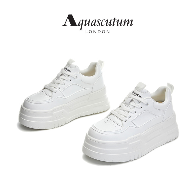 12867744.【墨斯本& Aquascutum/雅格狮丹联名款】【英伦轻奢】软底小白鞋新款百搭舒适青春女休闲鞋AS025010