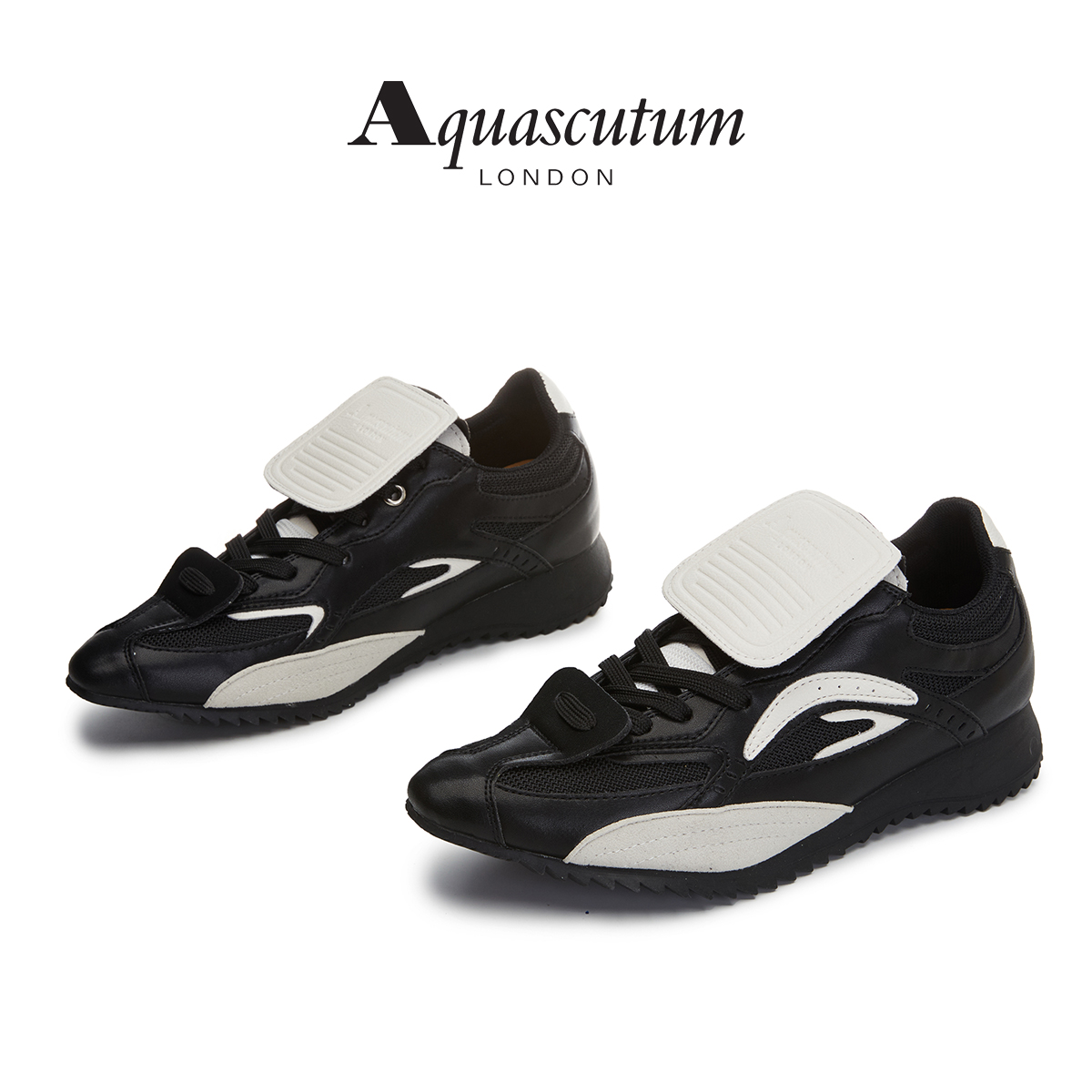 12867749.【墨斯本& Aquascutum/雅格狮丹联名款】【小众设计】软底德训鞋女新款百搭通勤运动女休闲鞋AS025008
