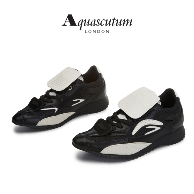 12867749.【墨斯本& Aquascutum/雅格狮丹联名款】【小众设计】软底德训鞋女新款百搭通勤运动女休闲鞋AS025008