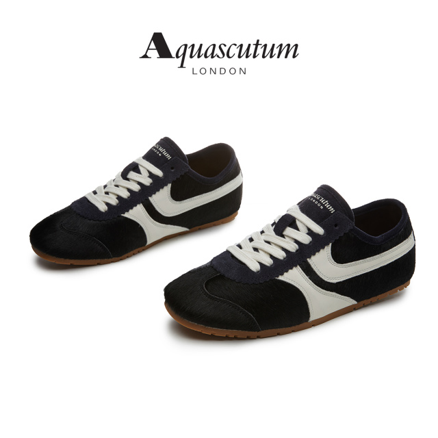 12867748.【墨斯本& Aquascutum/雅格狮丹联名款】【英伦潮牌】马毛软底女德训鞋新款百搭通勤女休闲鞋AS025007