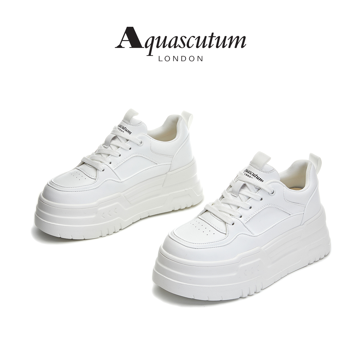 12867744.【墨斯本& Aquascutum/雅格狮丹联名款】【英伦轻奢】软底小白鞋新款百搭舒适青春女休闲鞋AS025010