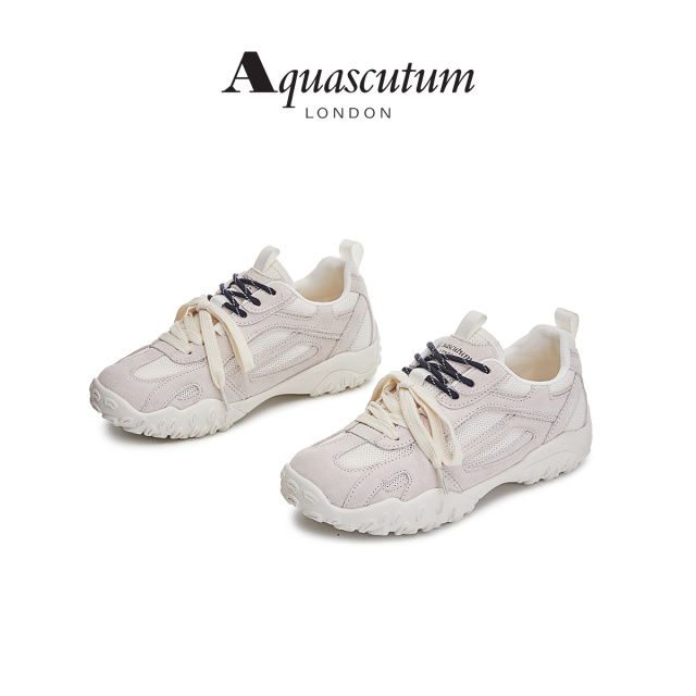 12867746.【墨斯本& Aquascutum/雅格狮丹联名款】【英伦潮牌】新款轻便运动鞋柔软百搭舒适女休闲鞋女款AS025005