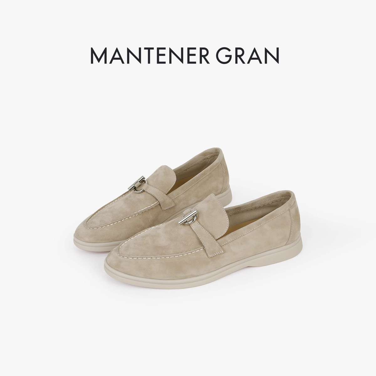 12872787.MG.乐福鞋Mantener Gran新款超软羊猄乐福鞋女平底鞋软底英伦风单鞋子