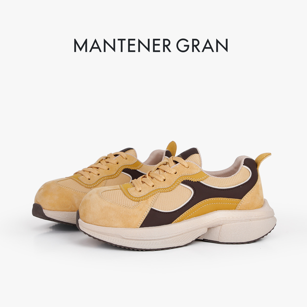 12872437.MG.休闲鞋Mantener Gran厚底增高休闲鞋女网面透气轻便运动鞋通勤百搭休闲鞋